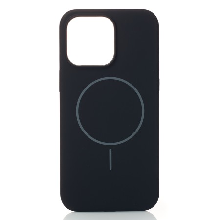 Чохол Silicone Beats Case with MagSafe для Apple iPhone 15 Pro Max (Black)