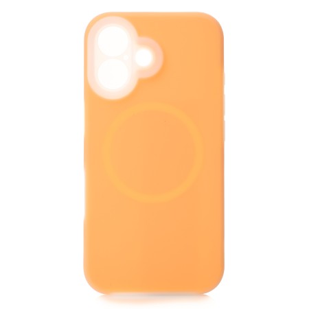 Чохол Liquid Silicone Full with MagSafe для Apple iPhone 16 (Orange)