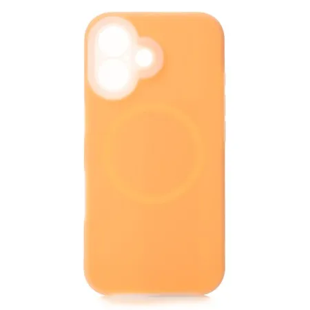 Чохол Liquid Silicone Full with MagSafe для Apple iPhone 16 (Orange)