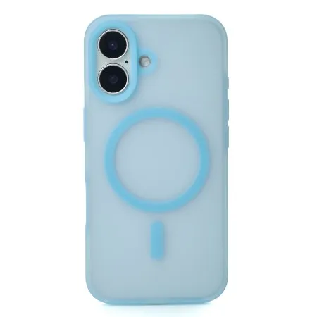 Чохол SOFT MATT with MagSafe для iPhone 16 (Light Blue)