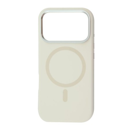 Чохол FIBRA Silicone OmniMag case with MagSafe iPhone 17 Pro (Milk White)