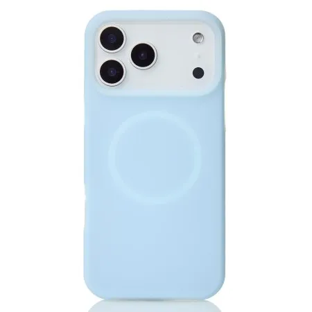 Чохол Liquid Silicone Full with MagSafe для Apple iPhone 17 Pro Max (Blue Fog)