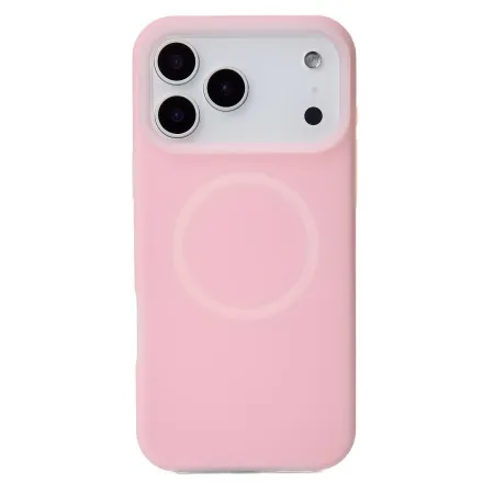 Чохол Liquid Silicone Full with MagSafe для Apple iPhone 17 Pro (Pink)
