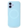 Чохол Liquid Silicone Full with MagSafe для Apple iPhone 17 (Blue Fog)  у Житомирі
