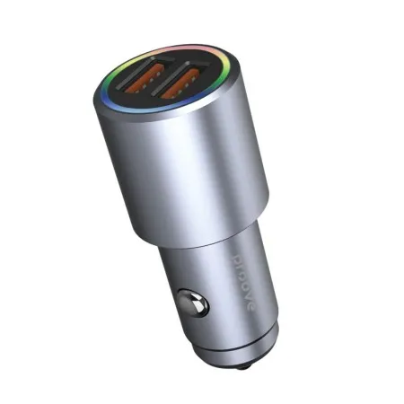Автомобільний зарядний пристрій Proove Double Energy 36W (2 USB) (Metal Gray)  у Сумах