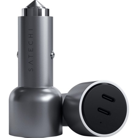 Автомобільний зарядний пристрій Satechi 40W Dual USB-C PD Car Charger Space Gray (ST-U2C40CCM)