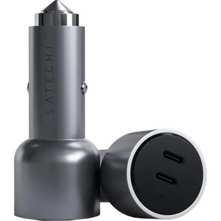 Автомобільний зарядний пристрій Satechi 40W Dual USB-C PD Car Charger Space Gray (ST-U2C40CCM)  у Полтаві