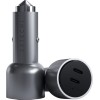 Автомобільний зарядний пристрій Satechi 40W Dual USB-C PD Car Charger Space Gray (ST-U2C40CCM)