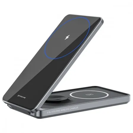 Бездротовий зарядний пристрій Proove Metal Edge 3 in 1 (Black)