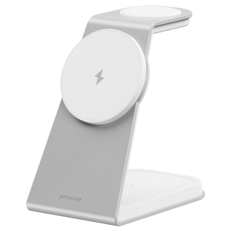 Бездротовий зарядний пристрій Proove Omni Power 3 in 1 (White)