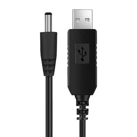 Кабель USB to DC 5.5 12V (Чорний)  у Яремче