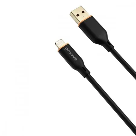 Кабель Proove Jelly Silicone USB to Lightning 2.4A (1m) (Чорний)
