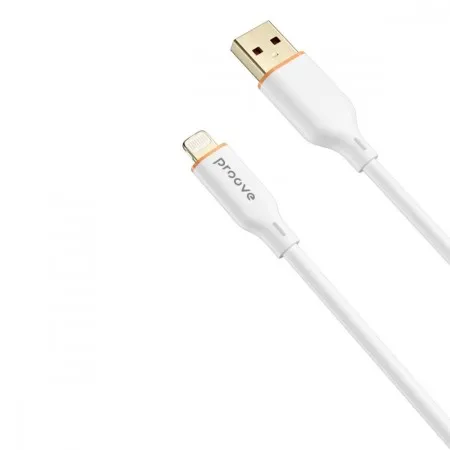 Кабель Proove Jelly Silicone USB to Lightning 2.4A (1m) (Білий)