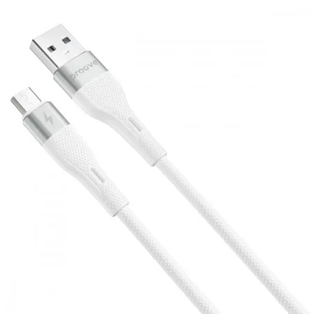 Кабель Proove Light Silicone USB to Micro USB 2.4A (1m) (Білий)