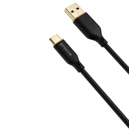 Кабель Proove Jelly Silicone USB to Type-C 2.4A (1m) (Чорний)  у Чернівцях