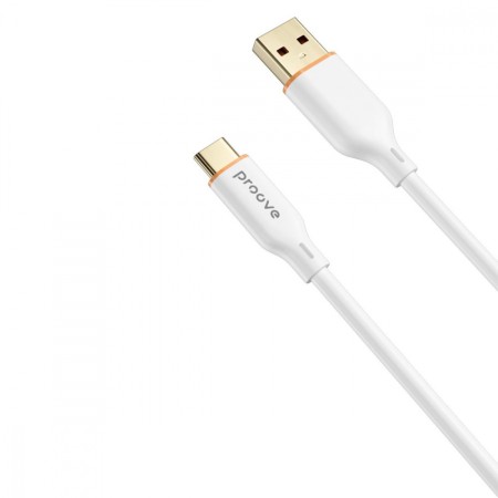 Кабель Proove Jelly Silicone USB to Type-C 2.4A (1m) (Білий)  у Чернівцях