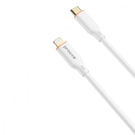 Кабель Proove Jelly Silicone Type-C to Lightning 27W (1m) (Білий)  у Чернівцях