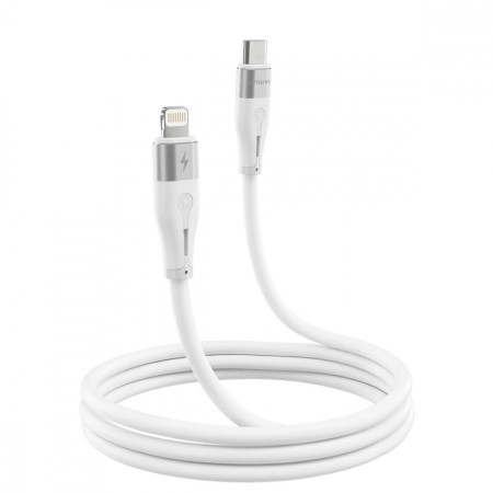 Кабель Proove Soft Silicone Type-C to Lightning 27W (1m) (Білий)  у Чернівцях