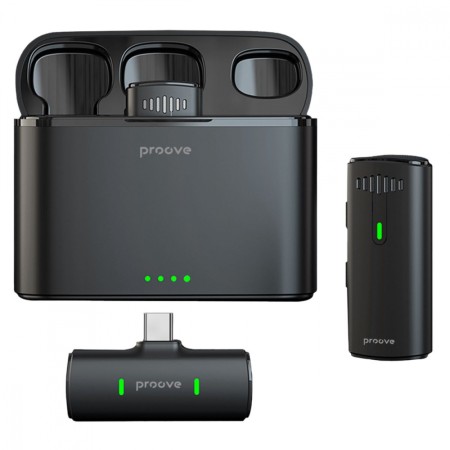 Бездротовий петличний мікрофон Proove Demo Type-C (Black)