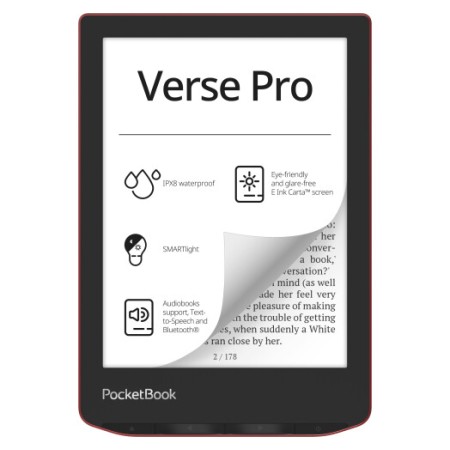 Електронна книга PocketBook 634 Verse Pro Passion Red (PB634-3-CIS)