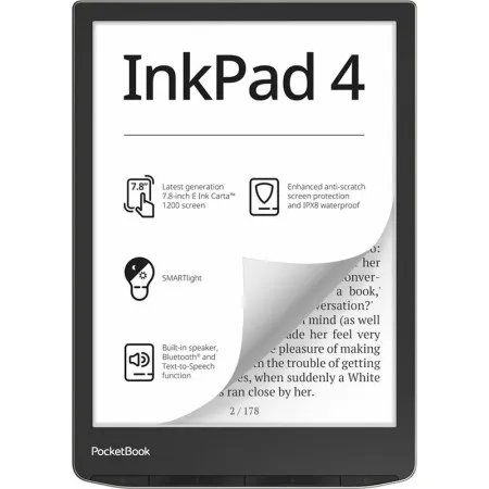 Електронна книга PocketBook 743G InkPad 4 Stardust Silver (PB743G-U-CIS)  в Івано-Франківську
