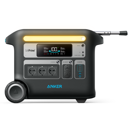 Портативна зарядна станція Anker 767 PowerHouse 2048Wh/2400W (Чорний)
