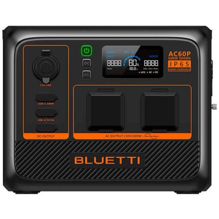 Зарядна станція Bluetti 600W AC60P (Чорний)