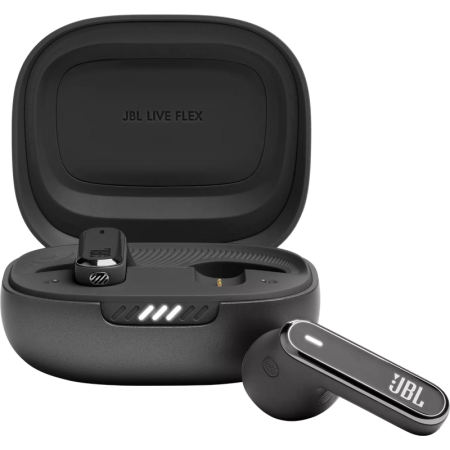 Бездротові навушники JBL Live Flex Black (JBLLIVEFLEXBLK)  у Дніпрі