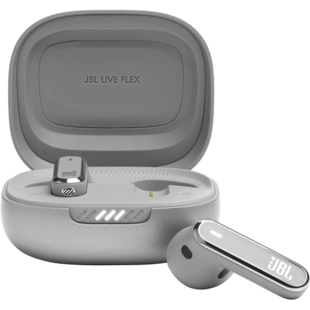Бездротові навушники JBL Live Flex Silver (JBLLIVEFLEXSVR)  у Дніпрі