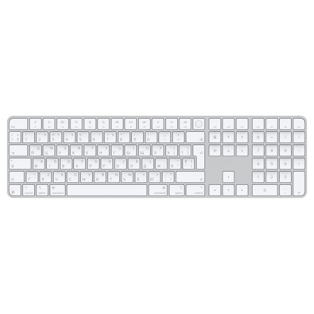 Клавіатура Apple Magic Keyboard with Touch ID and Numeric Keypad for Mac models with Apple silicon (USB–C) White Keys (MXK73UA/A)  у Луцьку