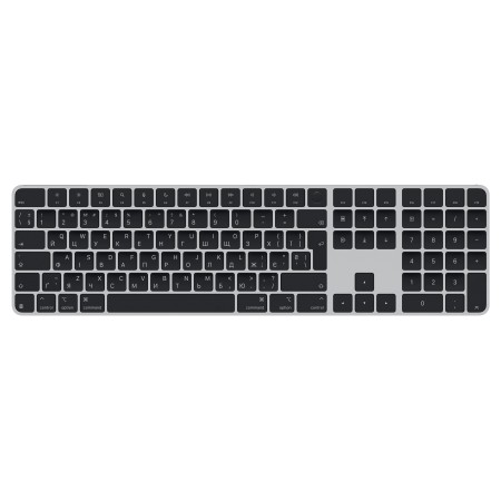Клавіатура Apple Magic Keyboard with Touch ID and Numeric Keypad for Mac models with Apple silicon (USB–C) Black Keys (MXK83UA/A)  у Луцьку
