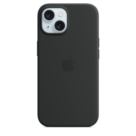 Apple Silicone case для iPhone 15 with MagSafe (Black)