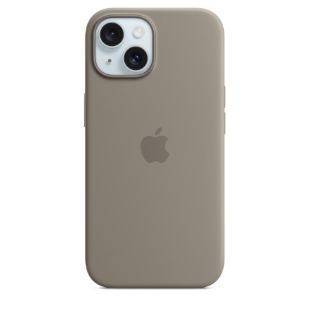 Apple Silicone case для iPhone 15 with MagSafe (Clay)