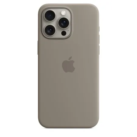 Apple Silicone case для iPhone 15 Pro Max with MagSafe (Clay)