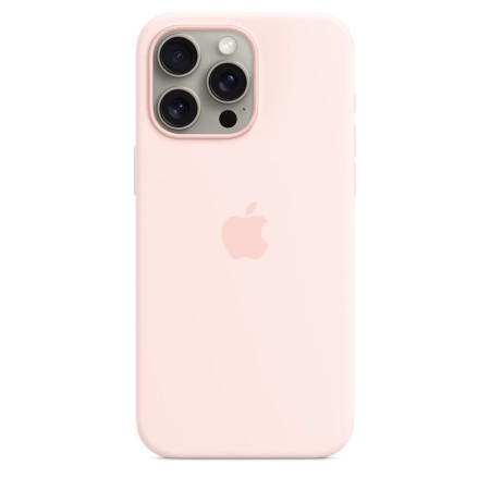 Apple Silicone case для iPhone 15 Pro Max with MagSafe (Light Pink)  в Івано-Франківську