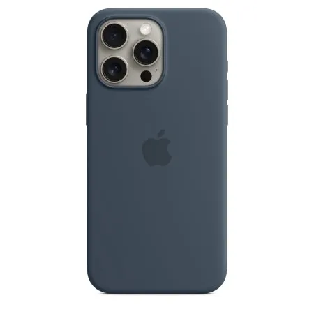 Apple Silicone case для iPhone 15 Pro Max with MagSafe (Storm Blue)  у Рівному