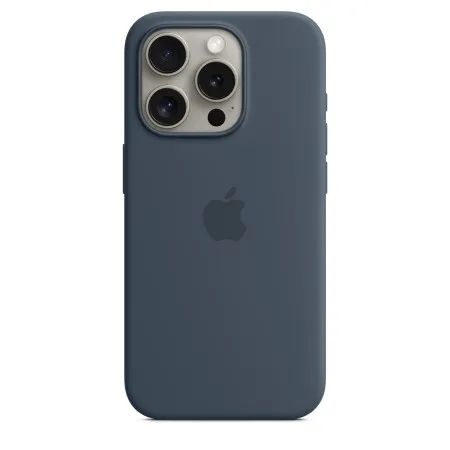 Apple Silicone case для iPhone 15 Pro with MagSafe (Storm Blue)  у Рівному