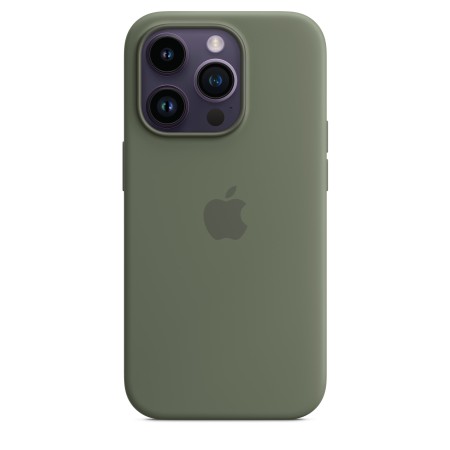Apple Silicone case для iPhone 14 Pro with MagSafe (Olive)  у Микуличині