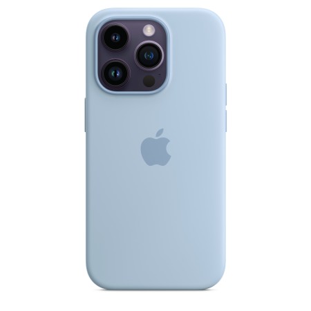 Apple Silicone case для iPhone 14 Pro with MagSafe (Sky)