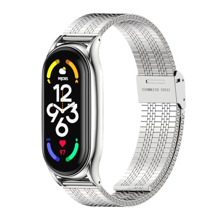 Ремінець Mijobs Asianu Metal Strap для Mi Band 3/4/5/6 (Silver)