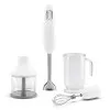 Блендер заглибний з аксесуарами SMEG Retro Style White (HBF03WHEU)
