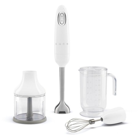 Блендер заглибний з аксесуарами SMEG Retro Style White (HBF03WHEU)  у Луцьку