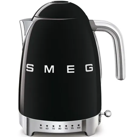 Електрочайник з регулятором температури Smeg Retro Style Black (KLF04BLEU)