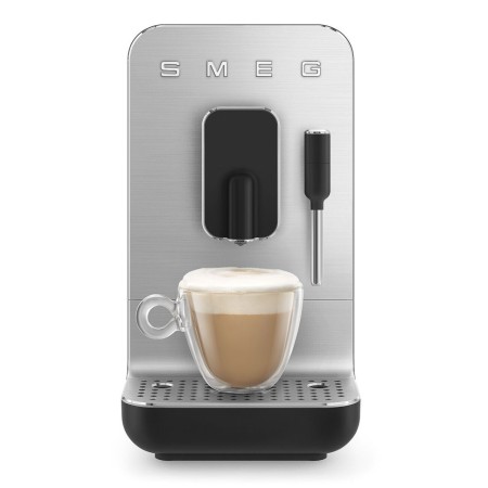 Автоматична кавоварка з ручним капучинатором SMEG Collezione Matte Black (BCC12BLMEU)