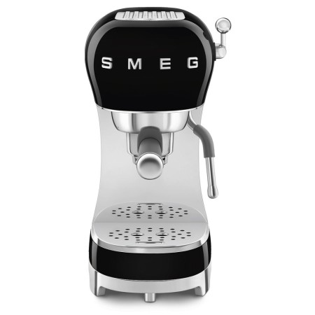 Ріжкова кавоварка еспресо SMEG Retro Style Black (ECF02BLEU)
