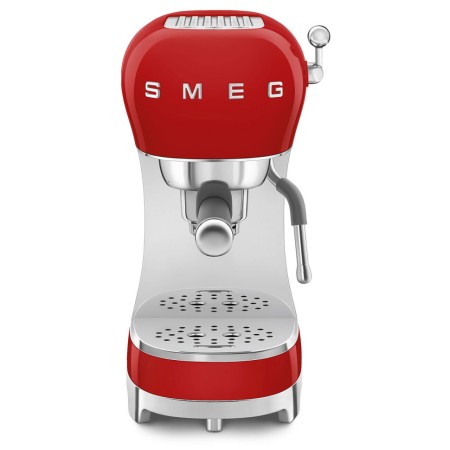 Ріжкова кавоварка еспресо SMEG Retro Style Red (ECF02RDEU)