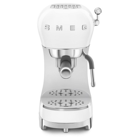 Ріжкова кавоварка еспресо SMEG Retro Style White (ECF02WHEU)