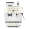 Ріжкова кавоварка еспресо з вбудованою кавомолкою SMEG Retro Style Creamy (EGF03CREU)