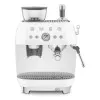 Ріжкова кавоварка еспресо з вбудованою кавомолкою SMEG Retro Style White (EGF03WHEU)
