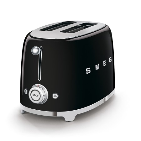 Тостер на 2 скибочки Smeg Retro Style Black (TSF01BLEU)